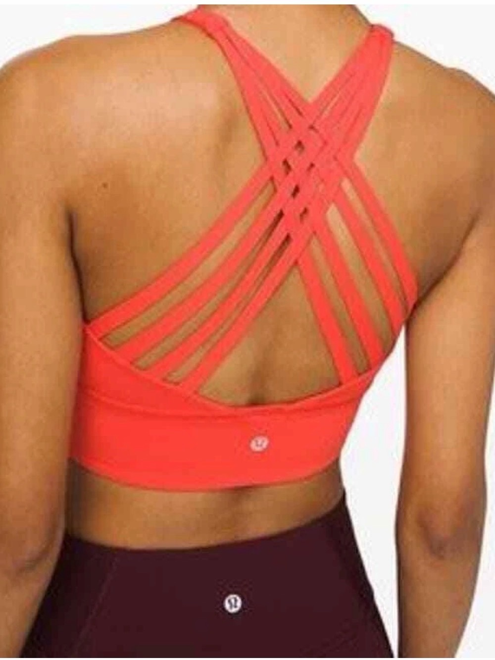 Lululemon Free To Be Moved Bra High Neck Thermal Red Size 2